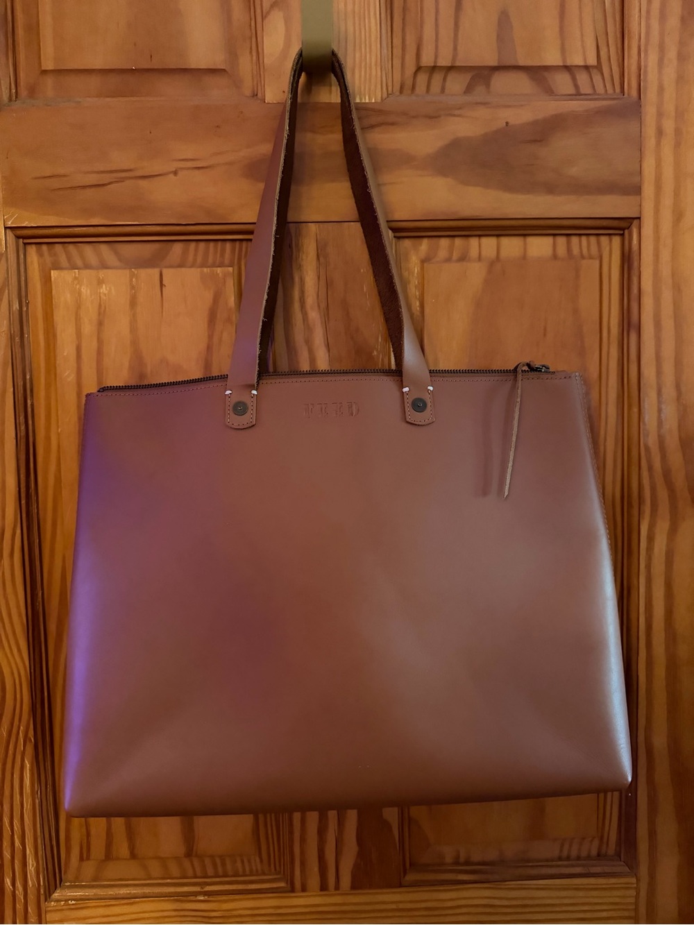 FEED Leather Tote Bag in Medium Brown
